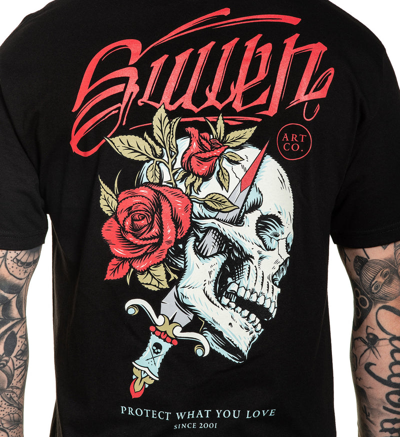 Pierce Skull/Rose T-Shirt