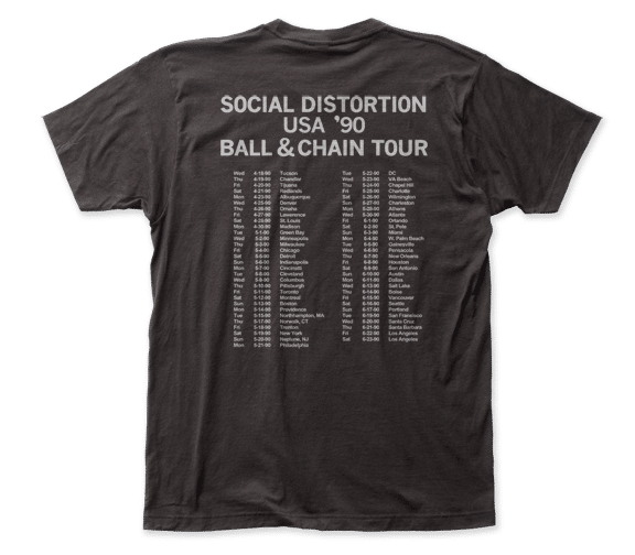 Social Distortion Skelly Ball and Chain