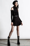 Shadows Black Suspenders Skirt