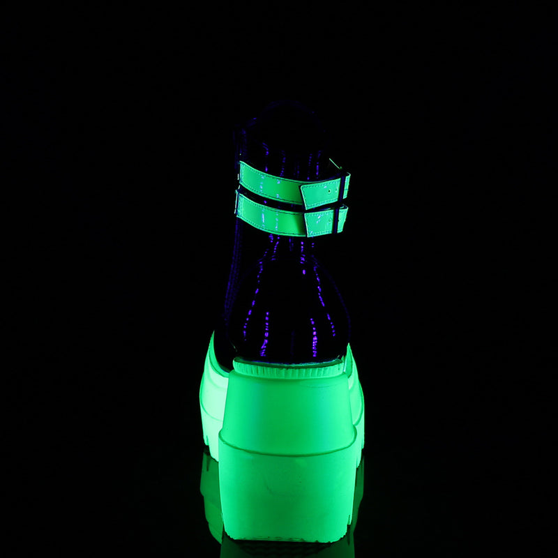 Shaker-52 Neon Green Black Patent