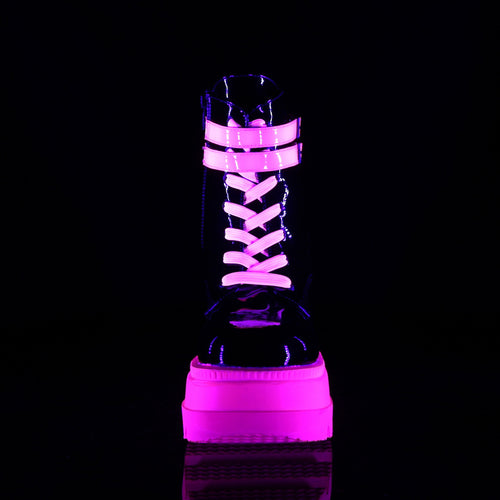 Shaker-52 Neon Pink Black Patent