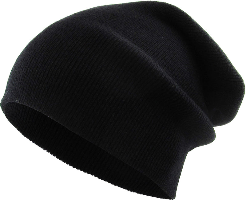Black Long Beanie