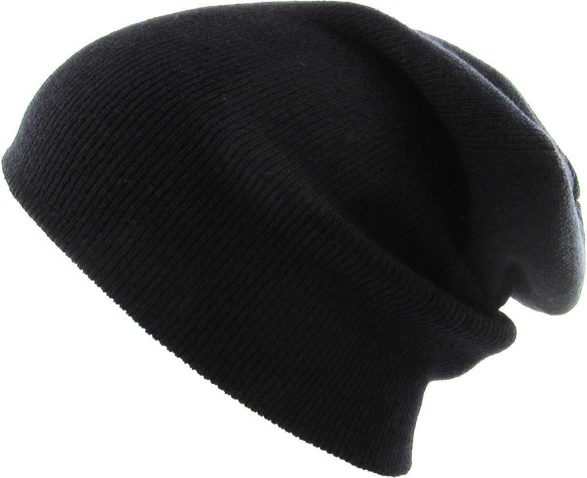 Black Long Beanie