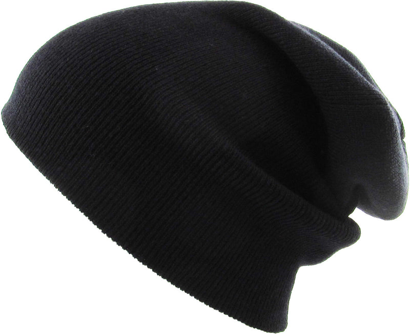 Black Long Beanie
