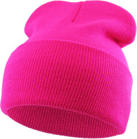 Neon Hot Pink Long Beanie