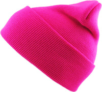 Neon Hot Pink Long Beanie
