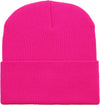 Neon Hot Pink Long Beanie