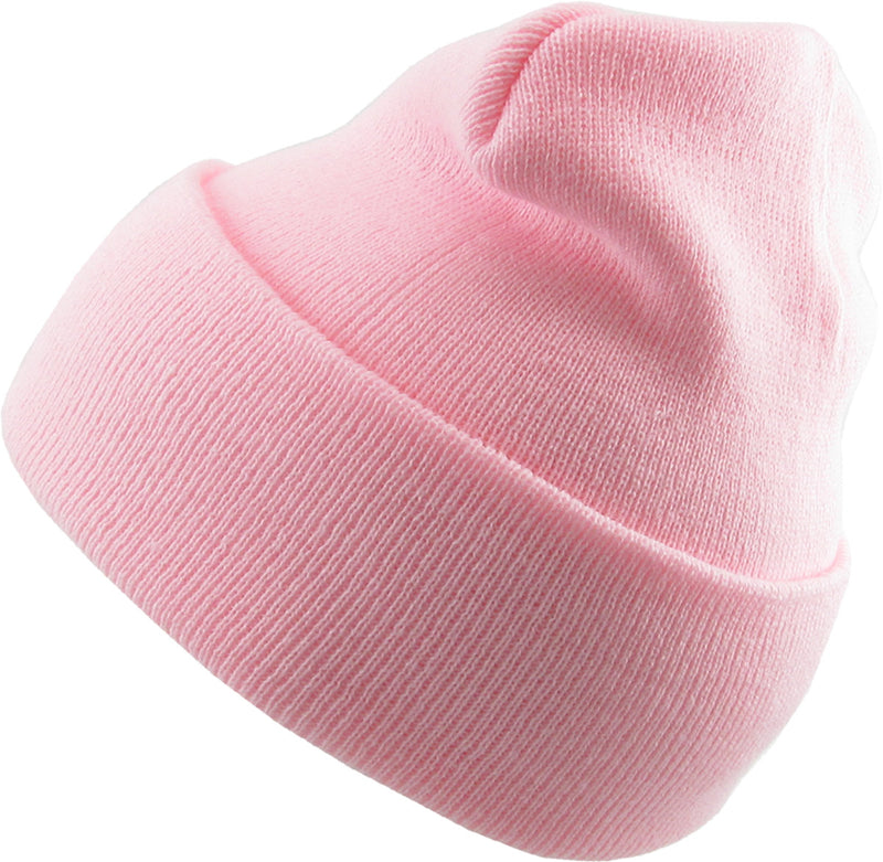 Neon Light Pink Long Beanie