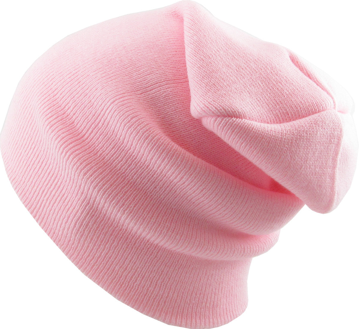 Neon Light Pink Long Beanie