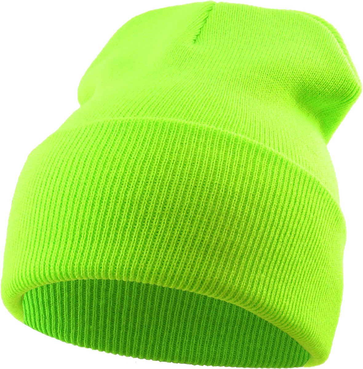 Neon Lime Long Beanie