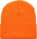 Neon Orange Long Beanie