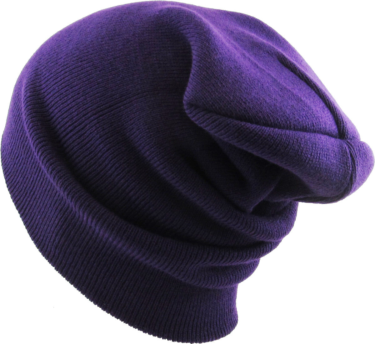 Purple Long Beanie