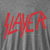 Slayer Logo Burn Out Charcoal T-Shirt