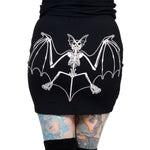 Skelli Bat Mini Skirt