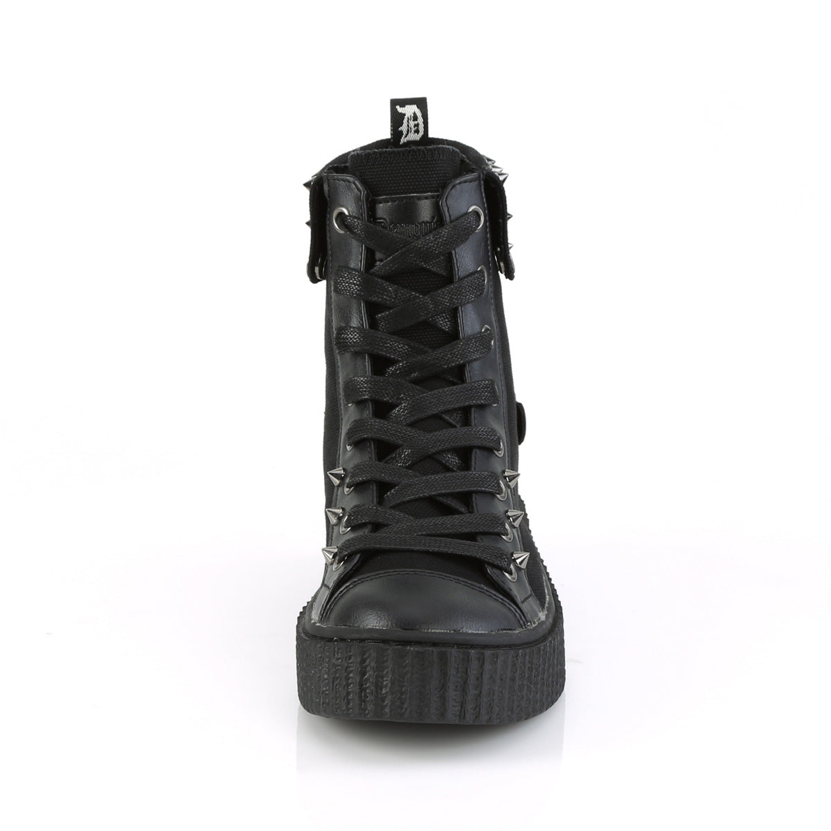 Sneeker-266 Spiked Cuff Hi Top