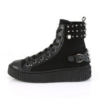 Sneeker-266 Spiked Cuff Hi Top