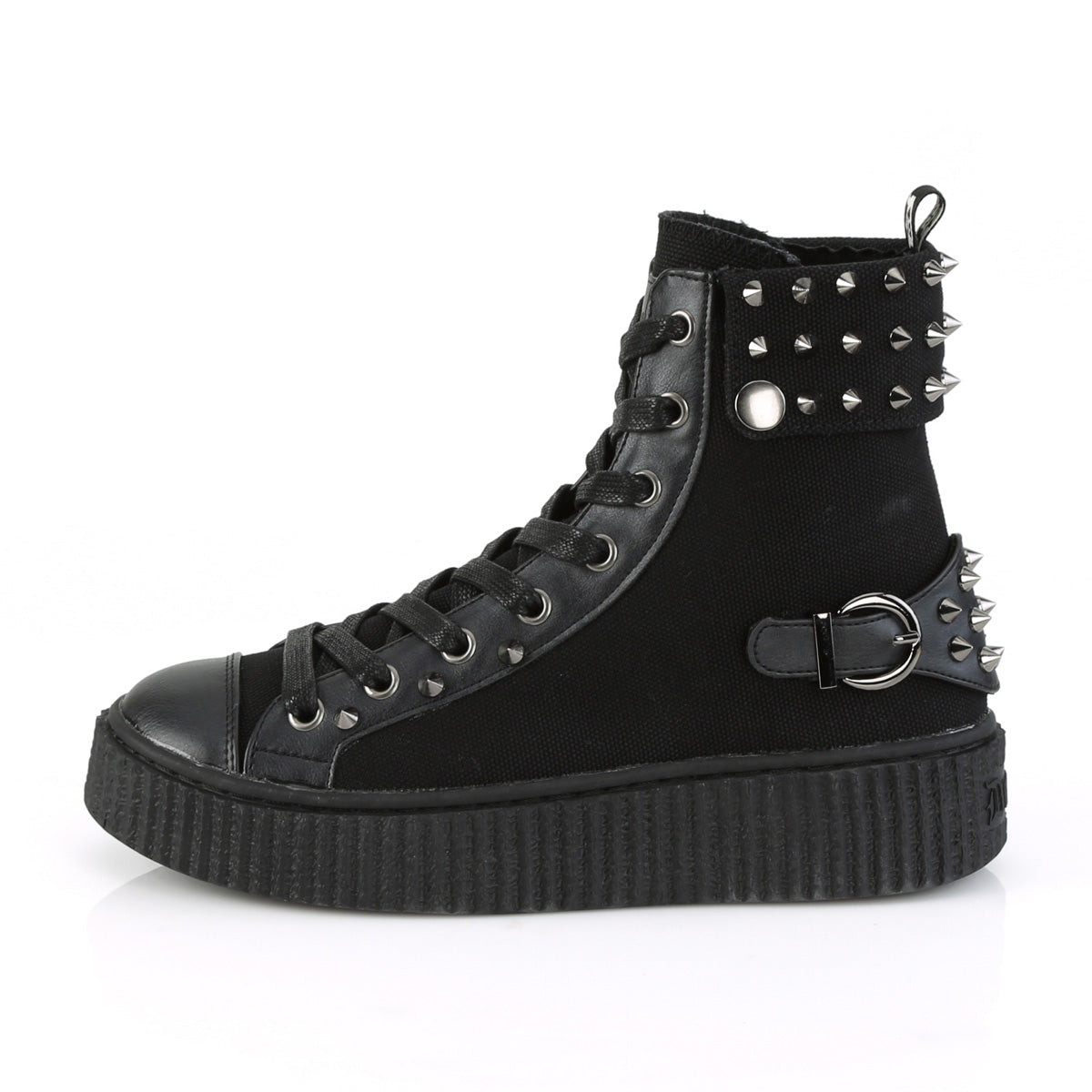 Sneeker-266 Spiked Cuff Hi Top