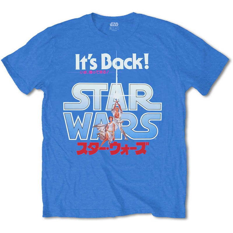 Star Wars It's Back on Blue T-Shirt
