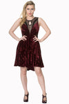 Shadow Angel Burgundy Dress