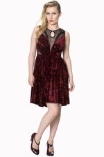 Shadow Angel Burgundy Dress