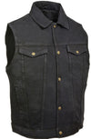 Black Denim Vest