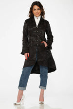 Black Brocade Coat