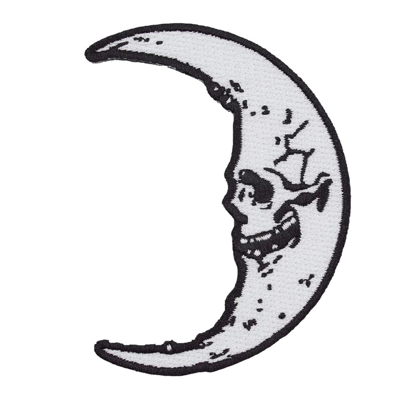 Skull Crescent Moon patch