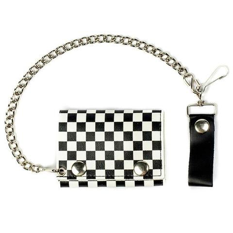 Checker Black and White Wallet