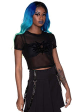 Trigger Mesh Crop Top