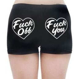Fuck Off Fuck You Heart Shorts