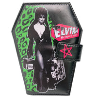 Elvira Leopard Luggage Coffin Wallet