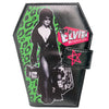 Elvira Leopard Luggage Coffin Wallet