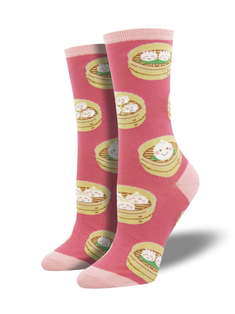 Cute As A Dumpling Pink Women's Socks