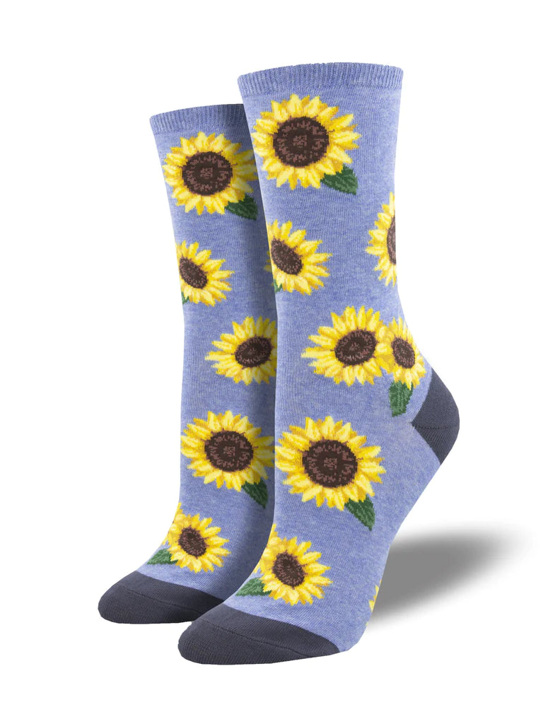 More Blooming Women's Socks - Blue/Heather