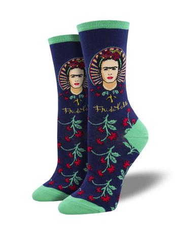 Frida Flower Navy Women's Socks
