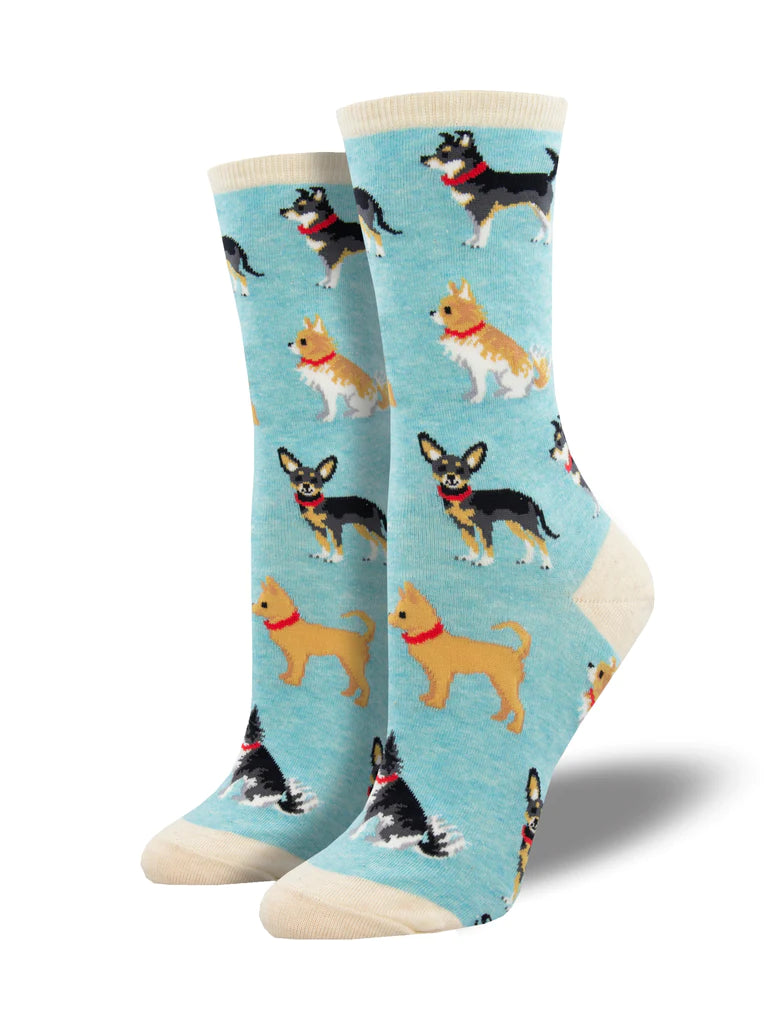 Doggy Style Women's Socks - Blue