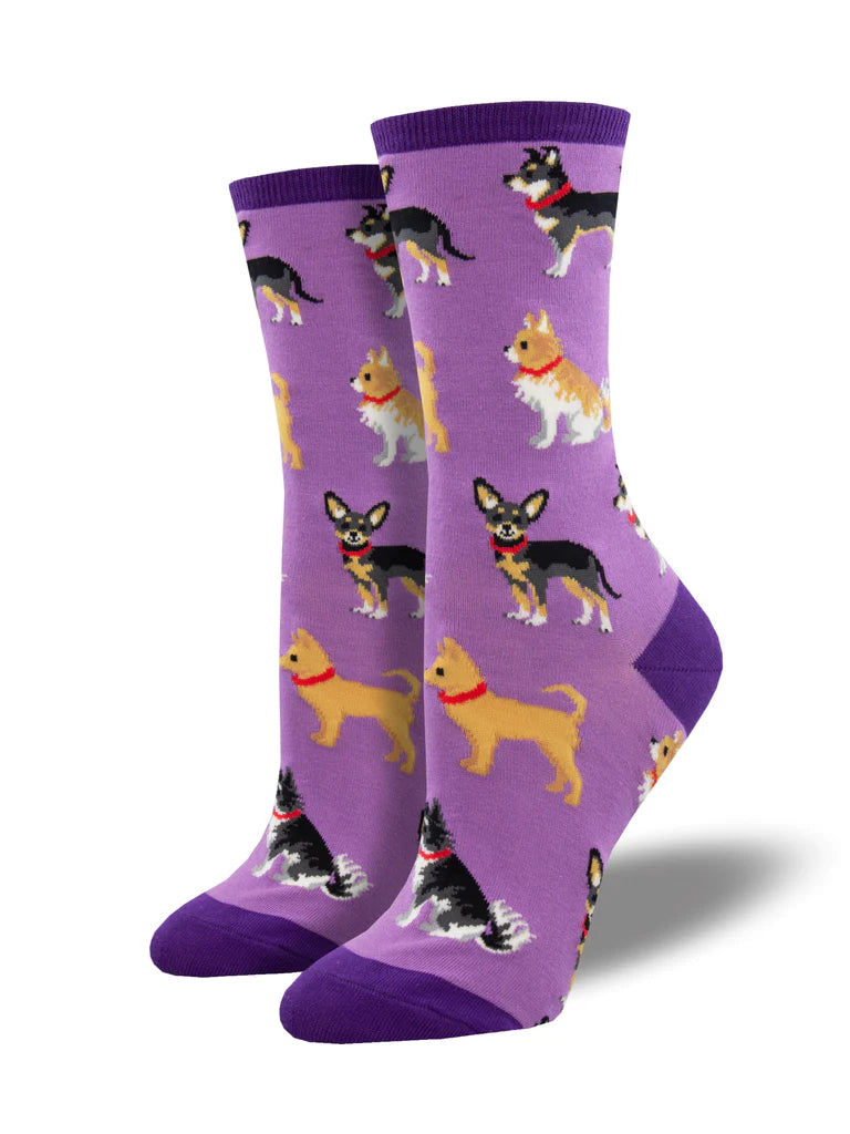Doggy Style Women's Socks - Purple