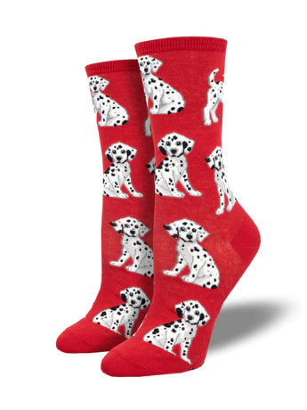 Dalmation Station Women's Socks - Red