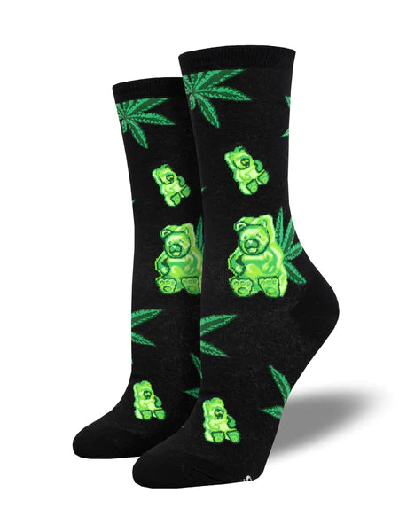 Weed Gummies Women's Socks - Black