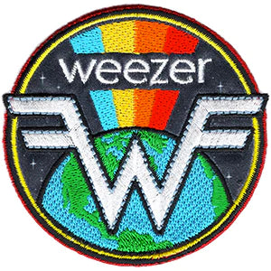 Weezer Earth Rainbow Iron-On Patch