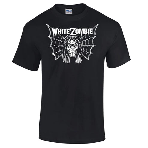 White Zombie Bat Face Logo