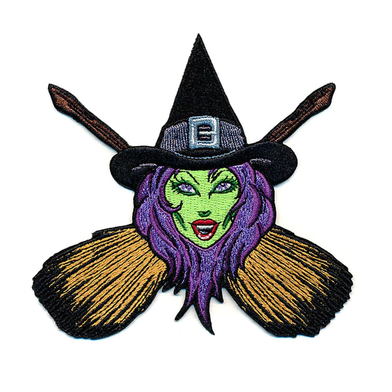 Witch Cross Brooms Patch