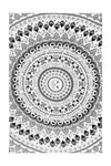 Cat Mandala Black/White