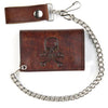 Antique Trifold with Skull