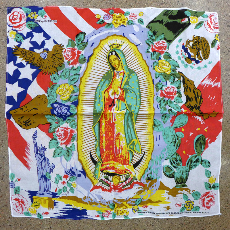Lady of Guadalupe Cactus Square Bandana