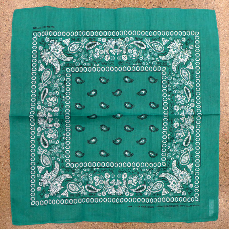 Green Bright Square Bandana