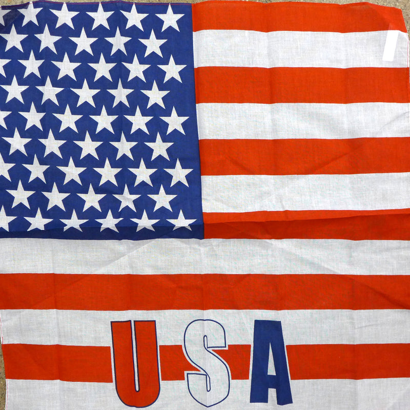 American Flag w/USA Square Bandana