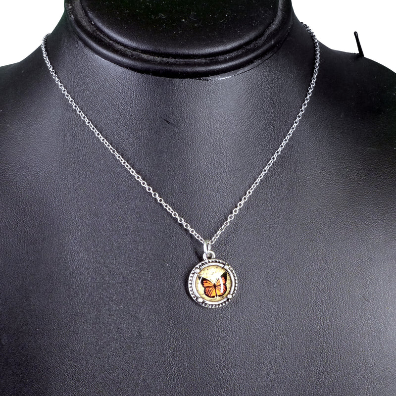 Butterfly Round Necklace