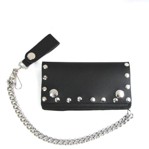 6" Studded Biker Wallet