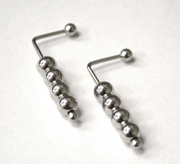 Four Balls Post Stainless Steel Earring